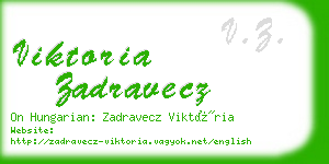 viktoria zadravecz business card